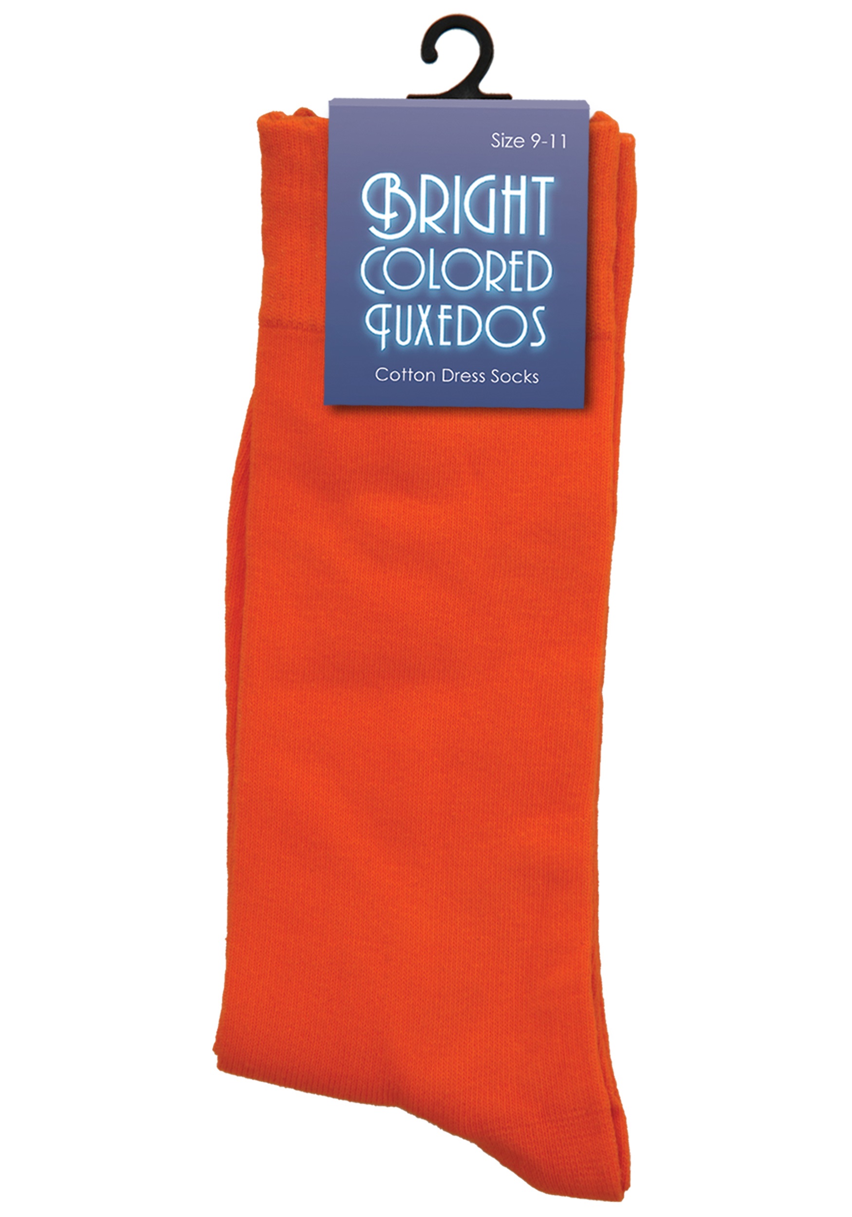 Bright Orange Dress Socks For Adults