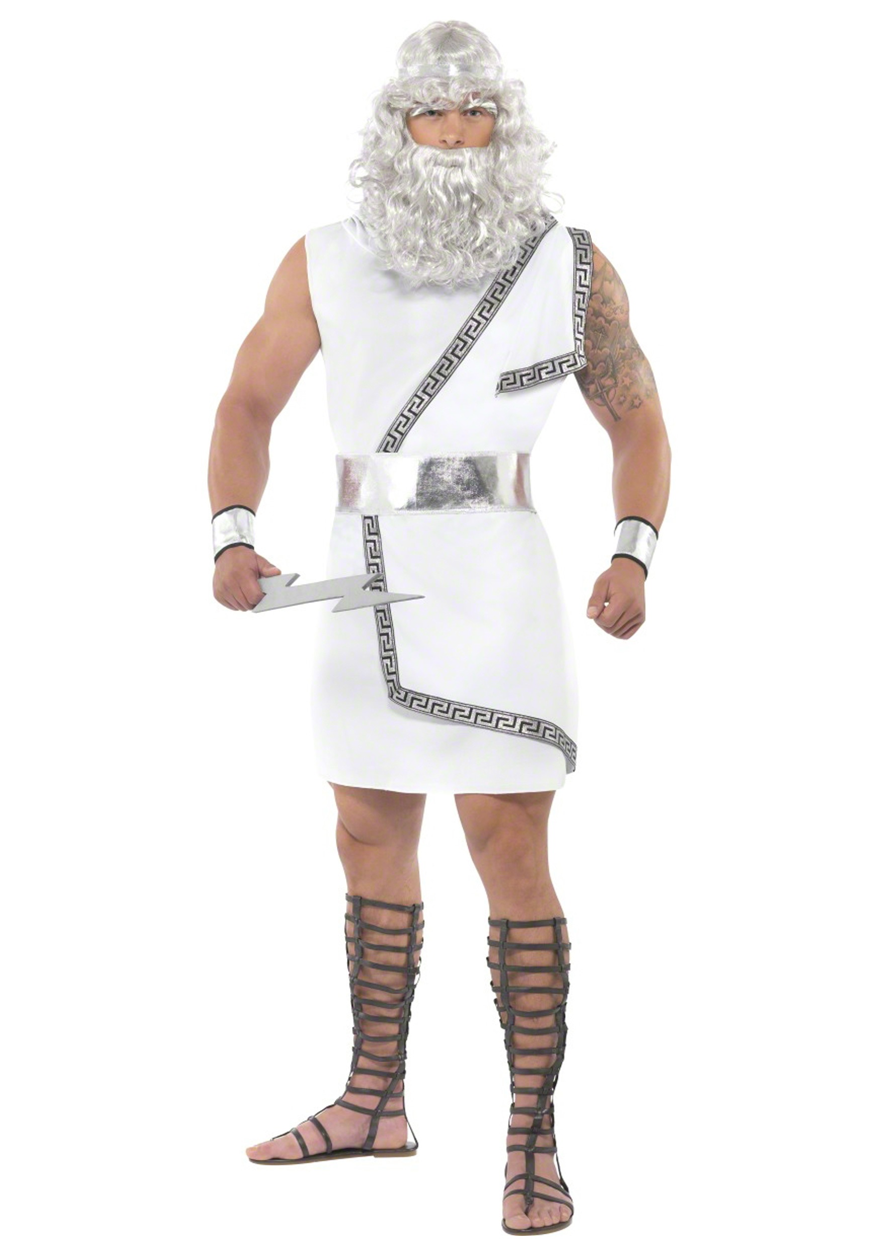 Zeus Olympic God Fancy Dress Costume For Men