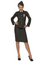 Women's Sexy WWII Officer Costume