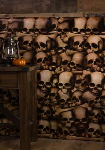 Halloween Decor Wall of Skulls Catacombs Backdrop
