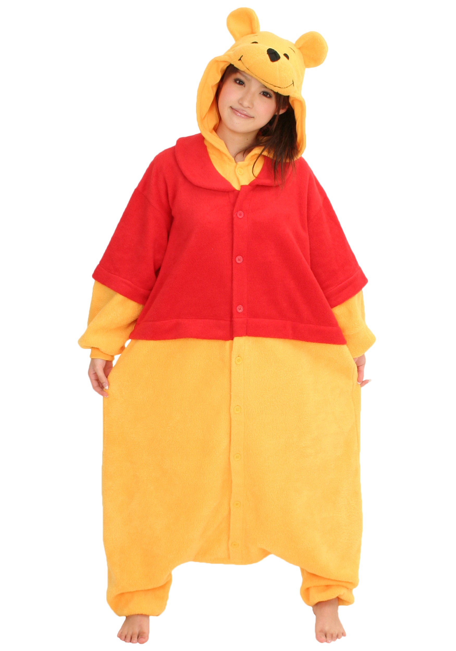 Winnie The Pooh Pooh Bear Kigurumi Pajamas For Adults