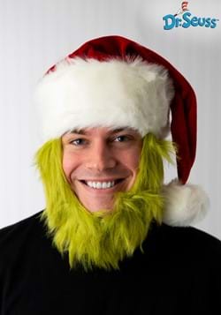 Mister Grinch Hat with Fur Beard-1