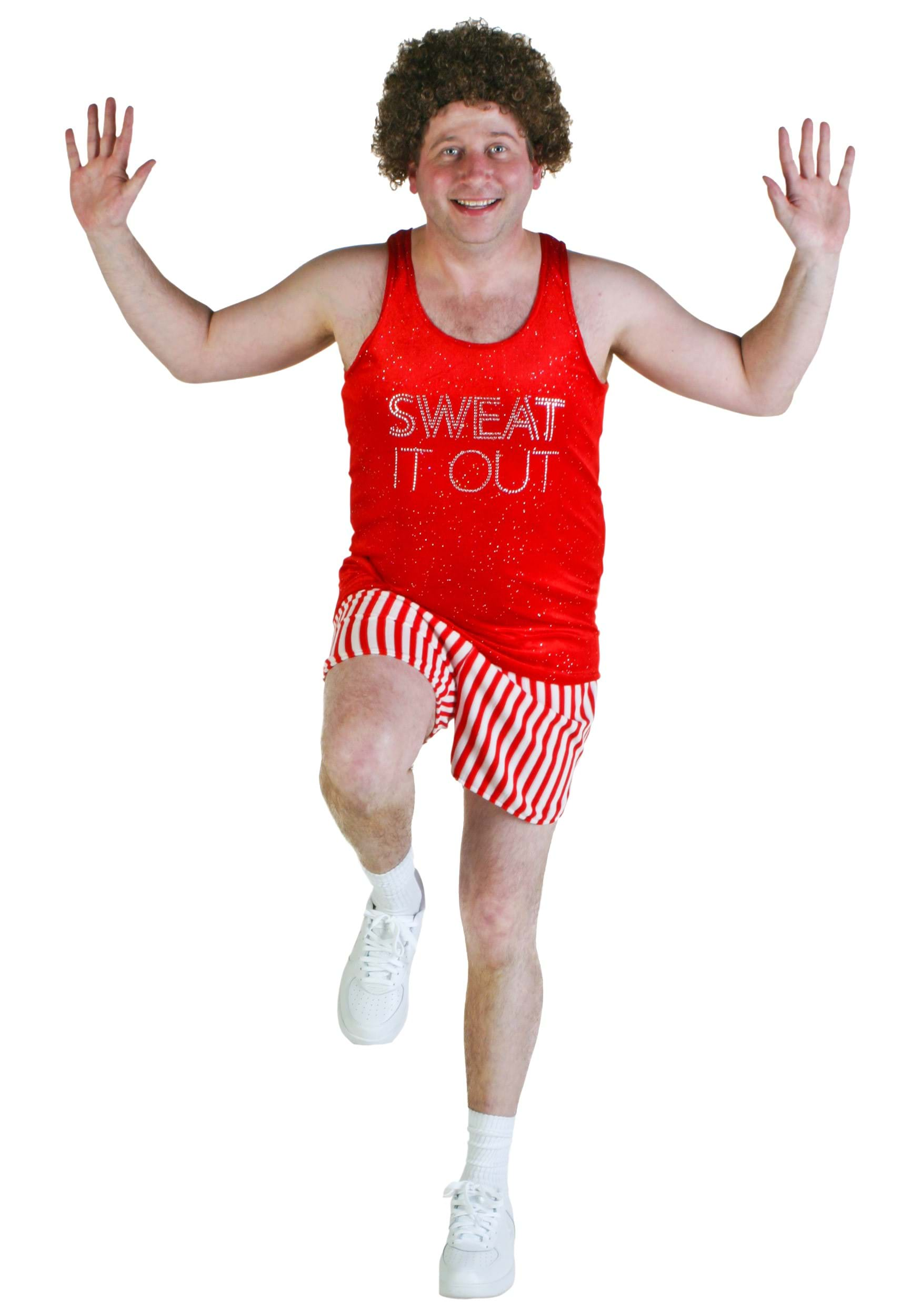 Richard Simmons Plus Size Fancy Dress Costume | 80s Fitness Fancy Dress Costume