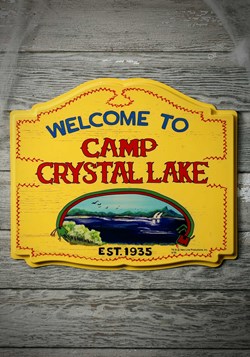 Camp Crystal Lake Sign Decor