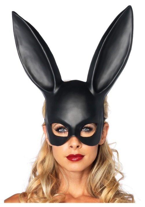 Adult Black Bunny Mask