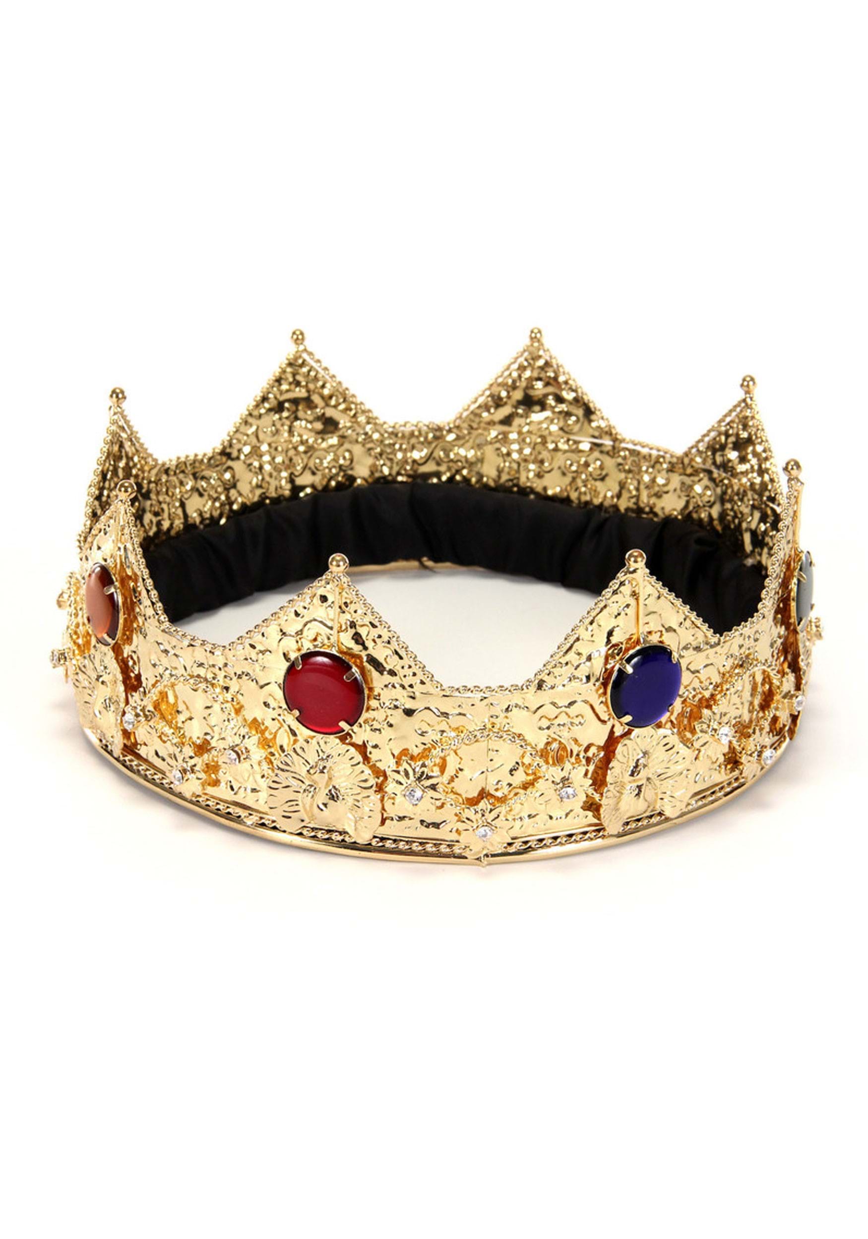 Golden King Fancy Dress Costume Crown