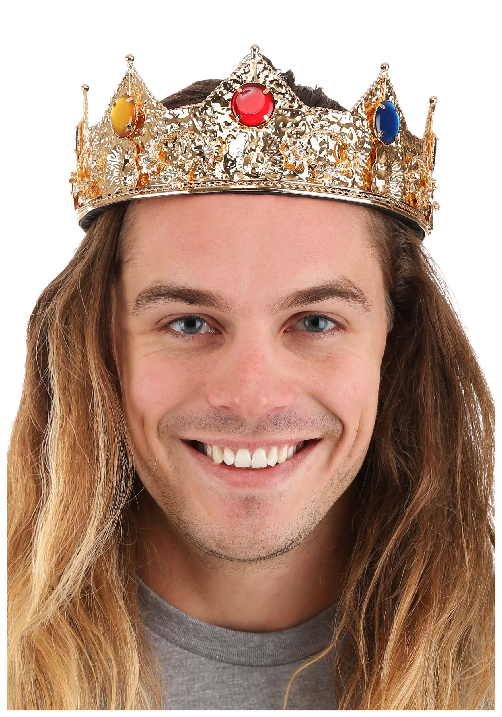 Golden King Fancy Dress Costume Crown