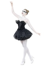 Gothic Swan Masquerade Costume for Women