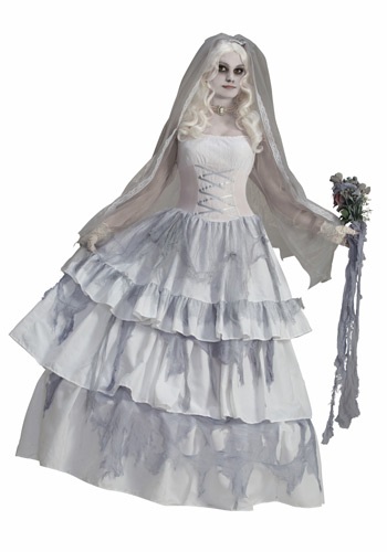 Women's Victorian Ghost Bride Costume