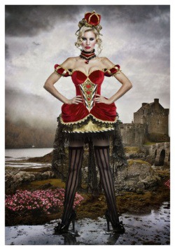 Deluxe Queen of Hearts Costume For Adults