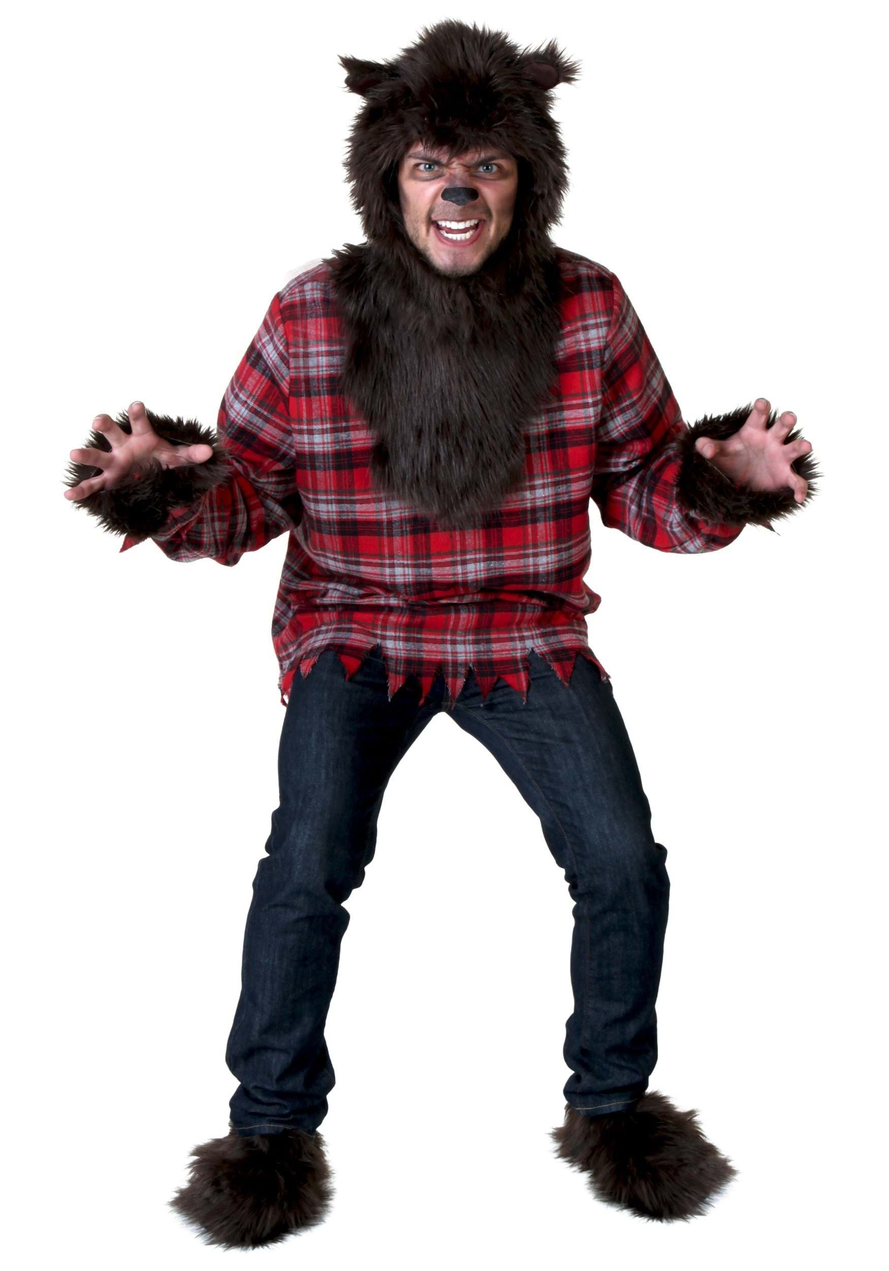 Fierce Werewolf Plus Size Fancy Dress Costume for Men