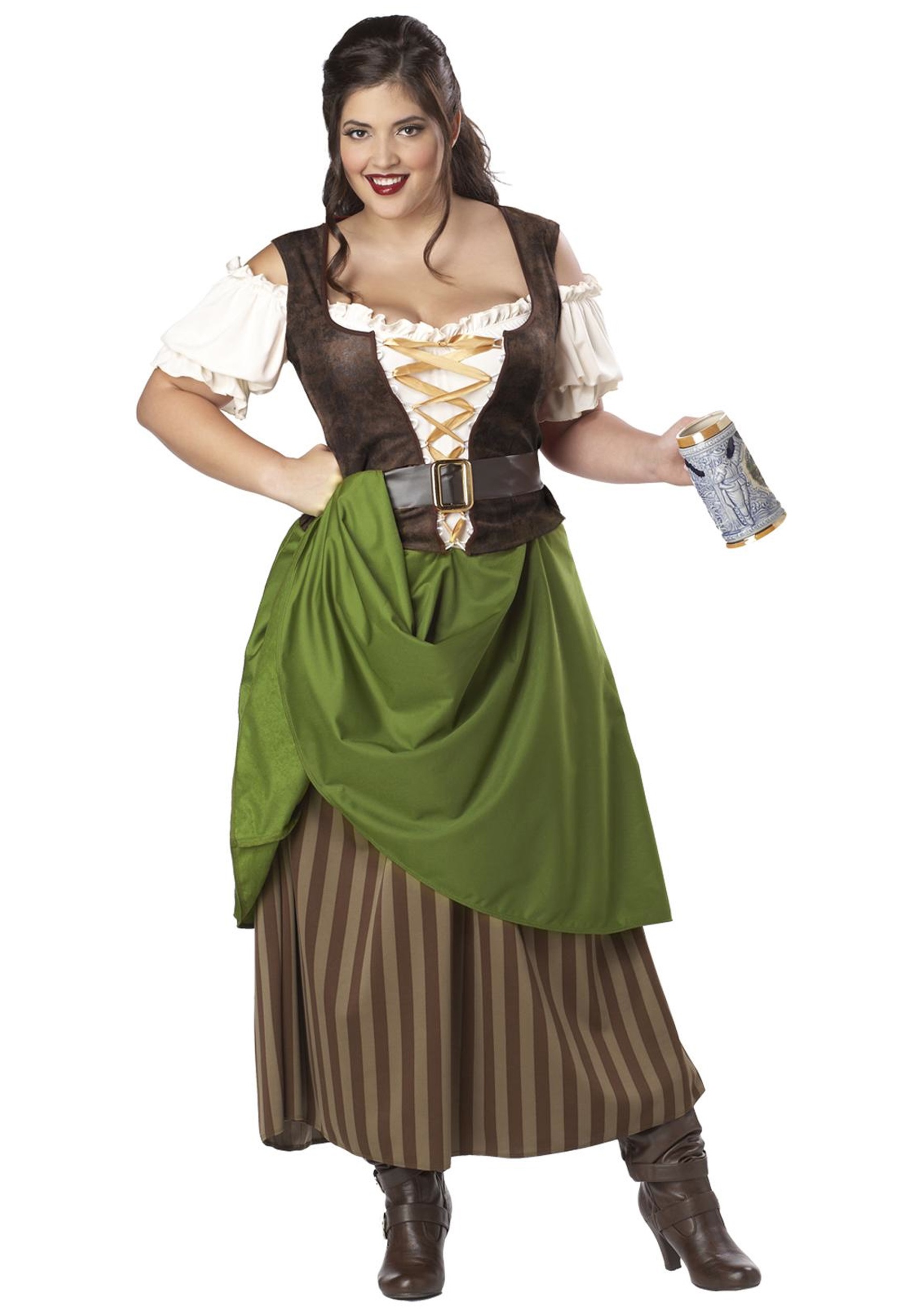 Photos - Fancy Dress California Costume Collection Tavern Maiden Plus Size  Costume