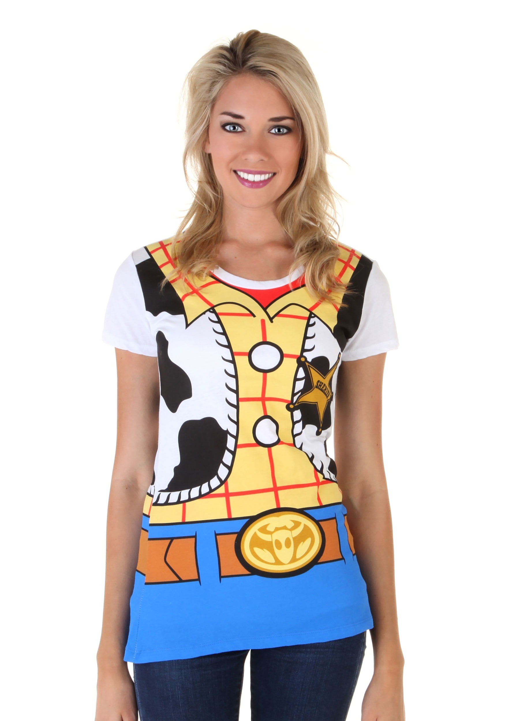 Toy Story I Am Woody Fancy Dress Costume Tee For Women