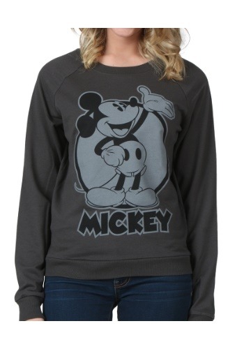Women's Mickey Mouse Black & White Sweatshirt