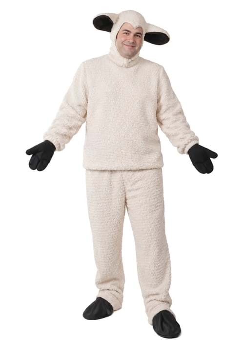 Plus Size Woolly Sheep Costume New Main