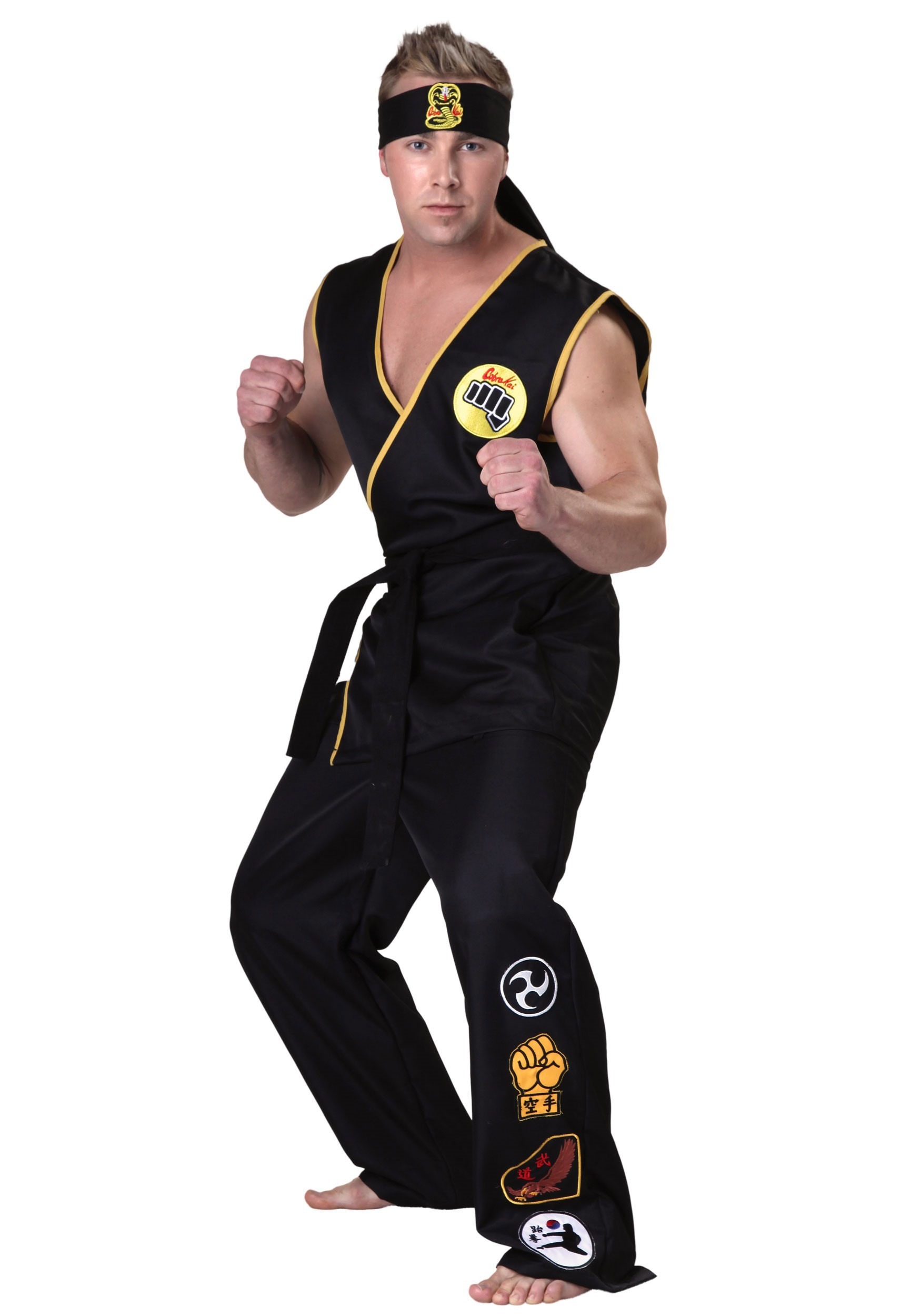 Karate Kid Cobra Kai Adult Fancy Dress Costume