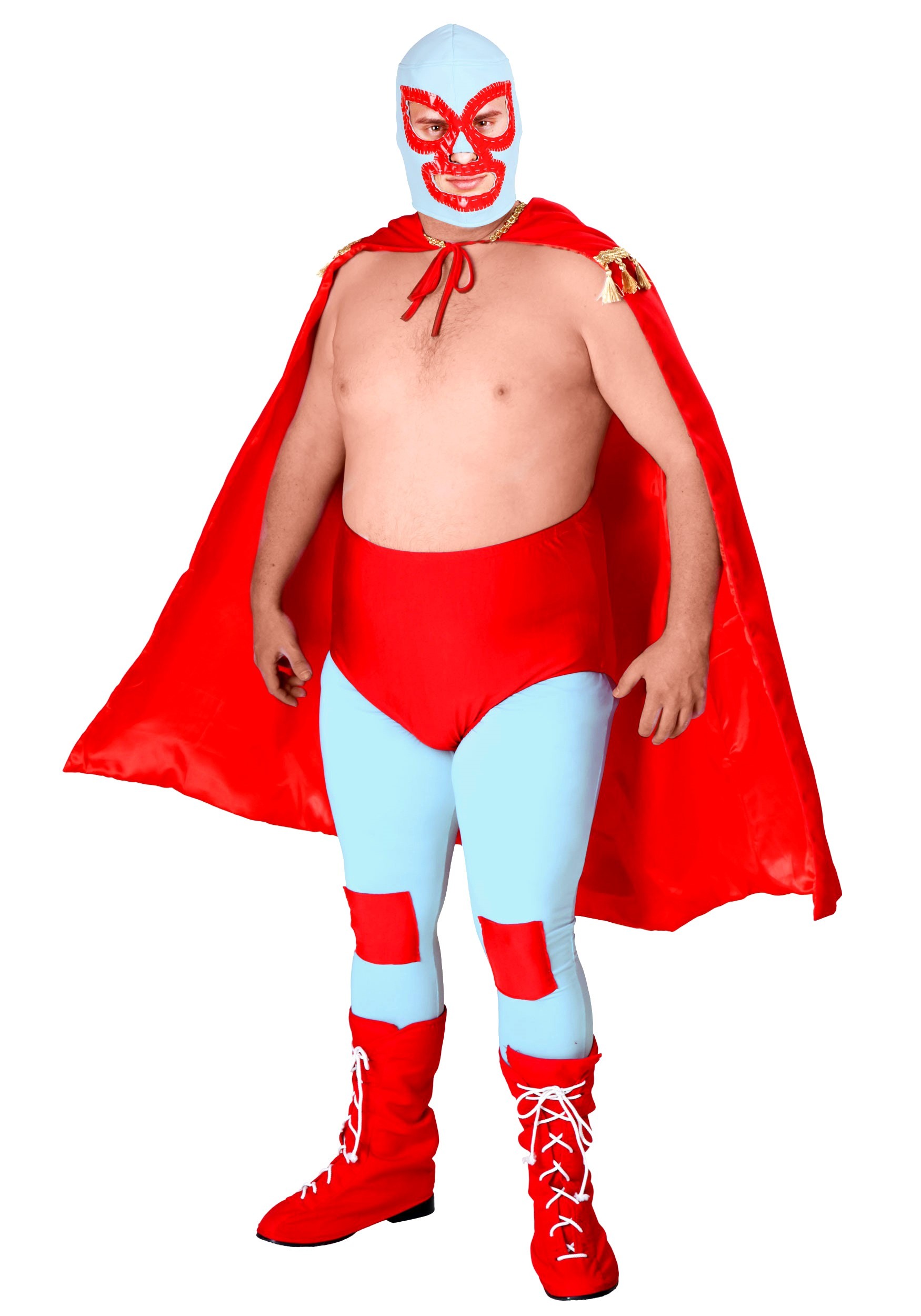 Adult Nacho Libre Fancy Dress Costume | Wrestling Halloween Fancy Dress Costume