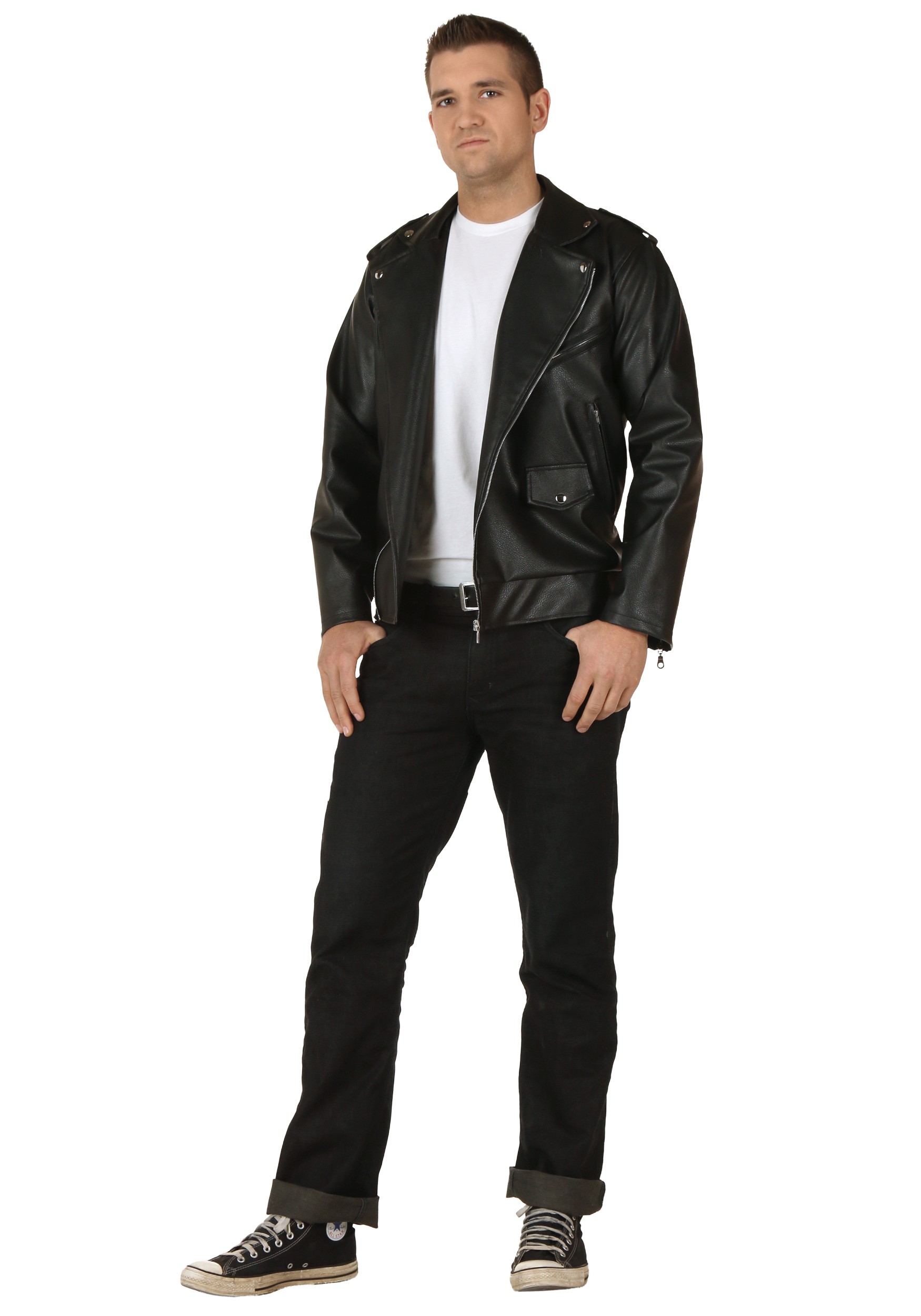 Plus Size Grease Authentic T-Birds Jacket Fancy Dress Costume | Exclusive