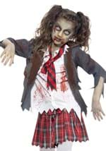 Girls Zombie School Girl Costume