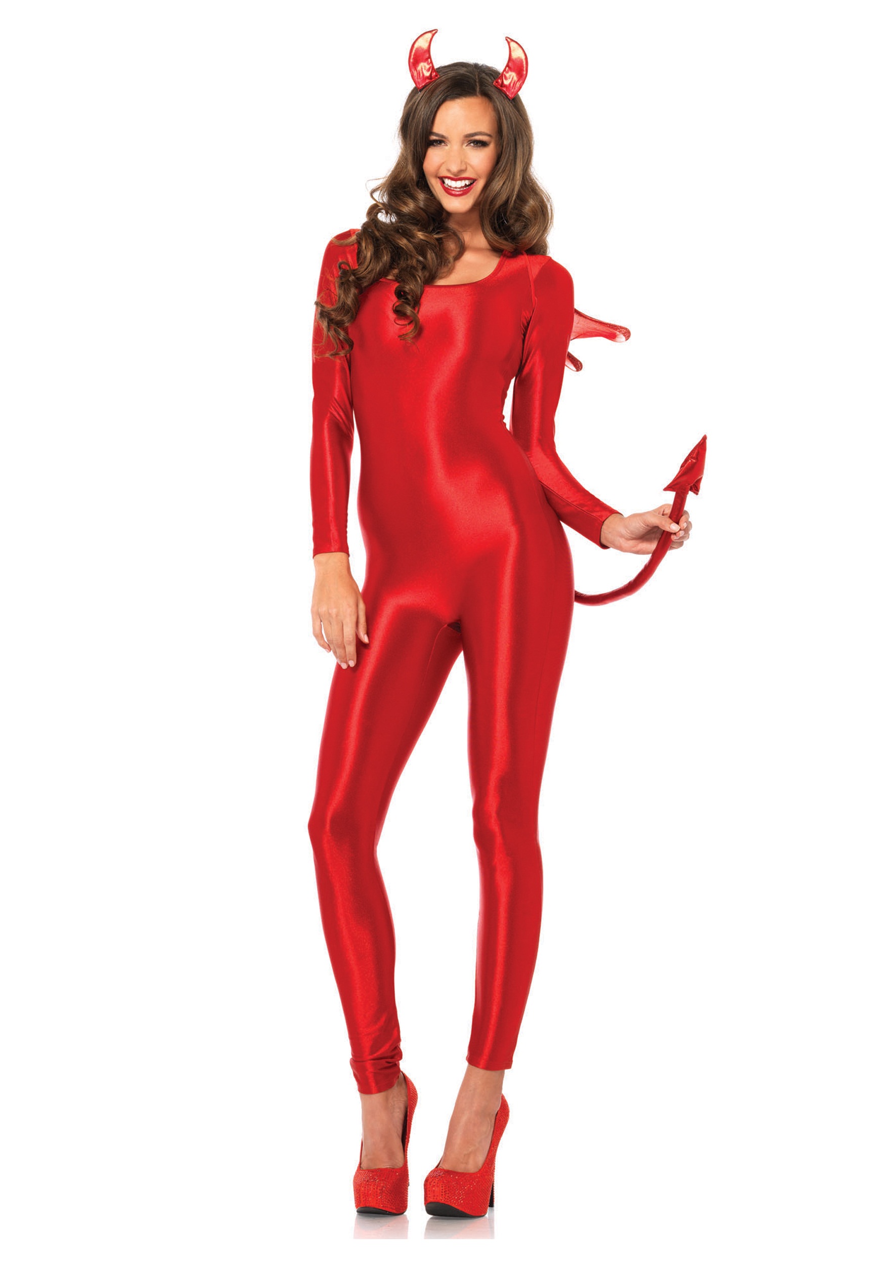Women's Red Spandex Catsuit