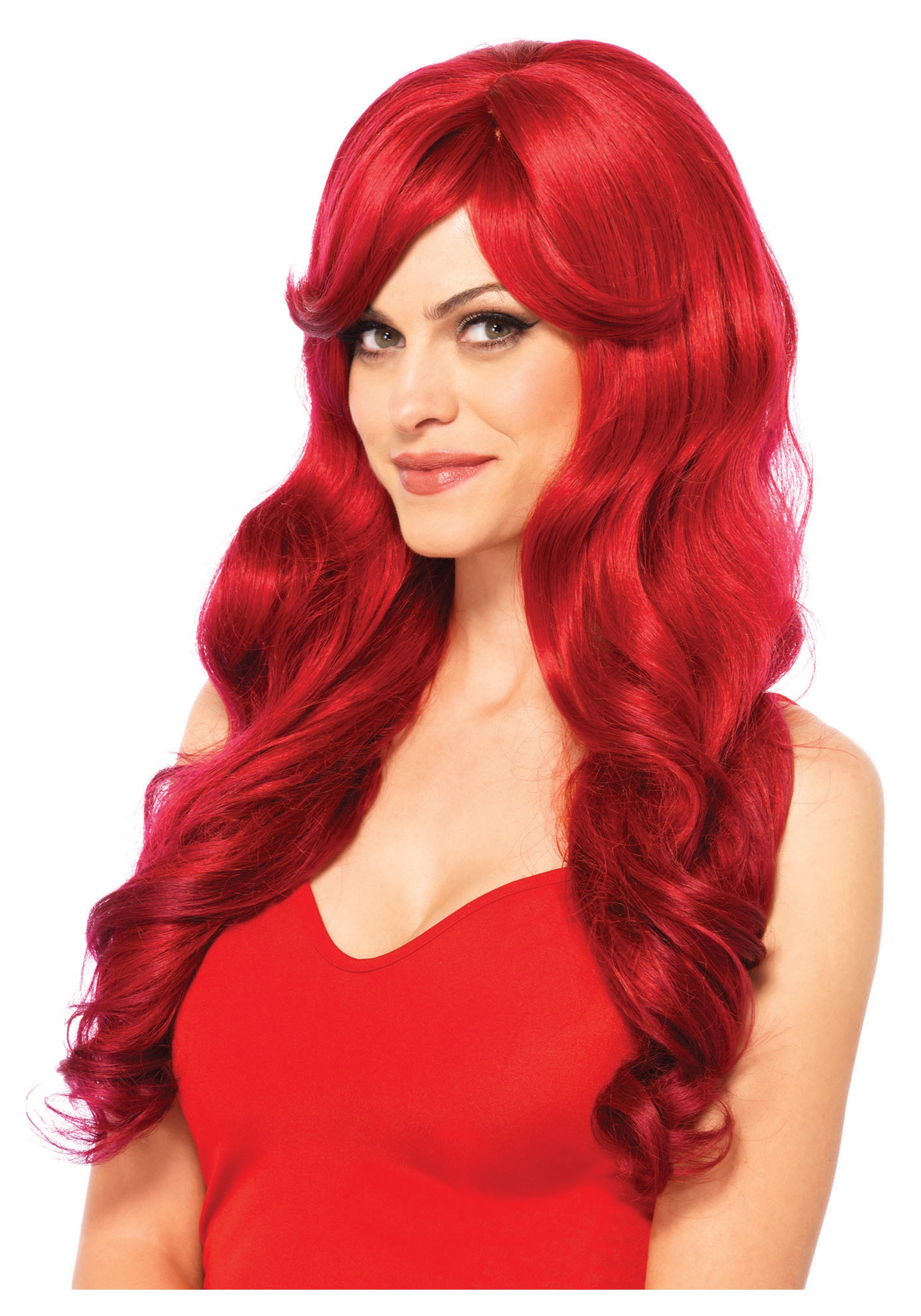 Long And Wavy Red Wig