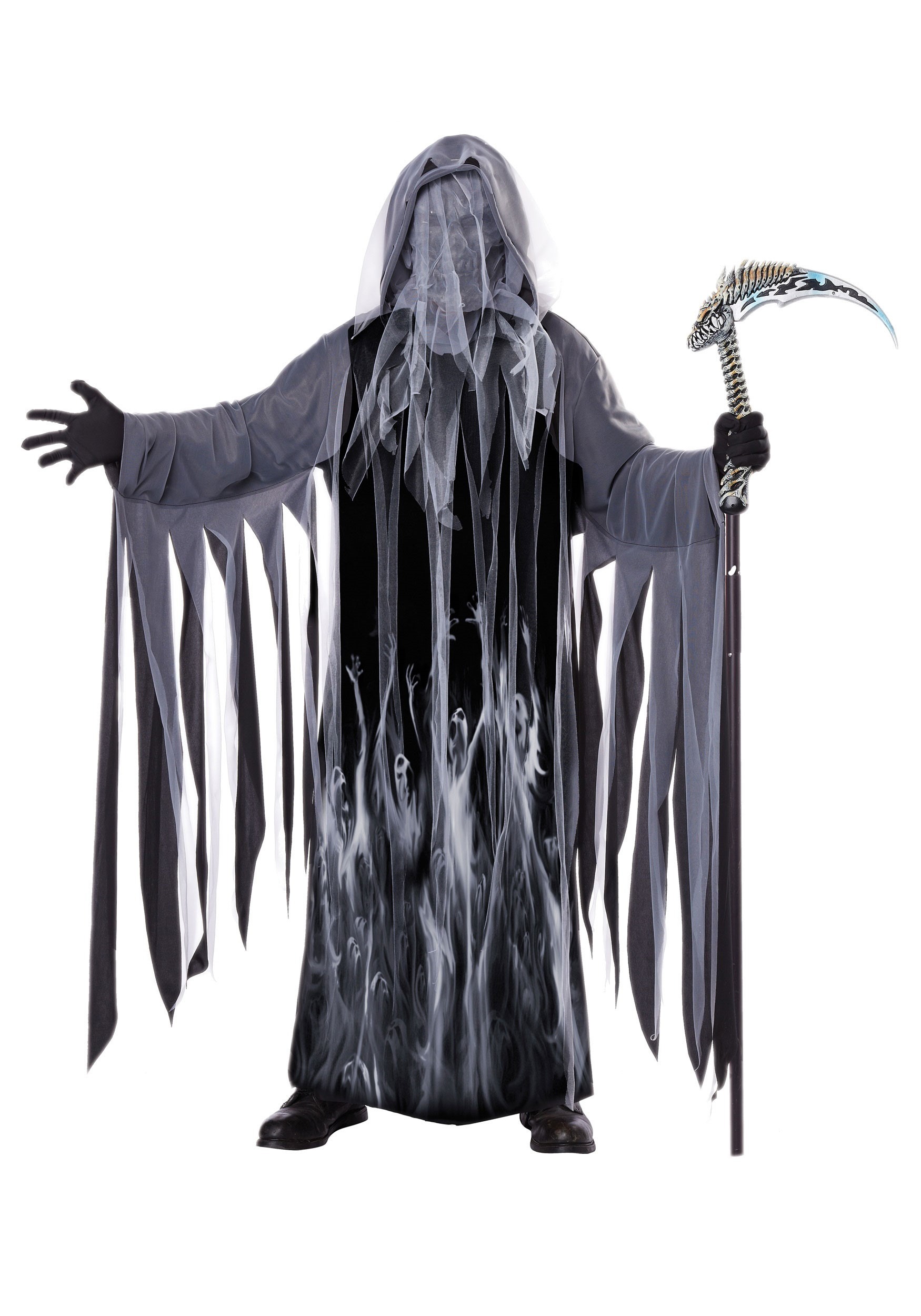 Photos - Fancy Dress California Costume Collection Soul Taker Mens  Costume Gray CA0 