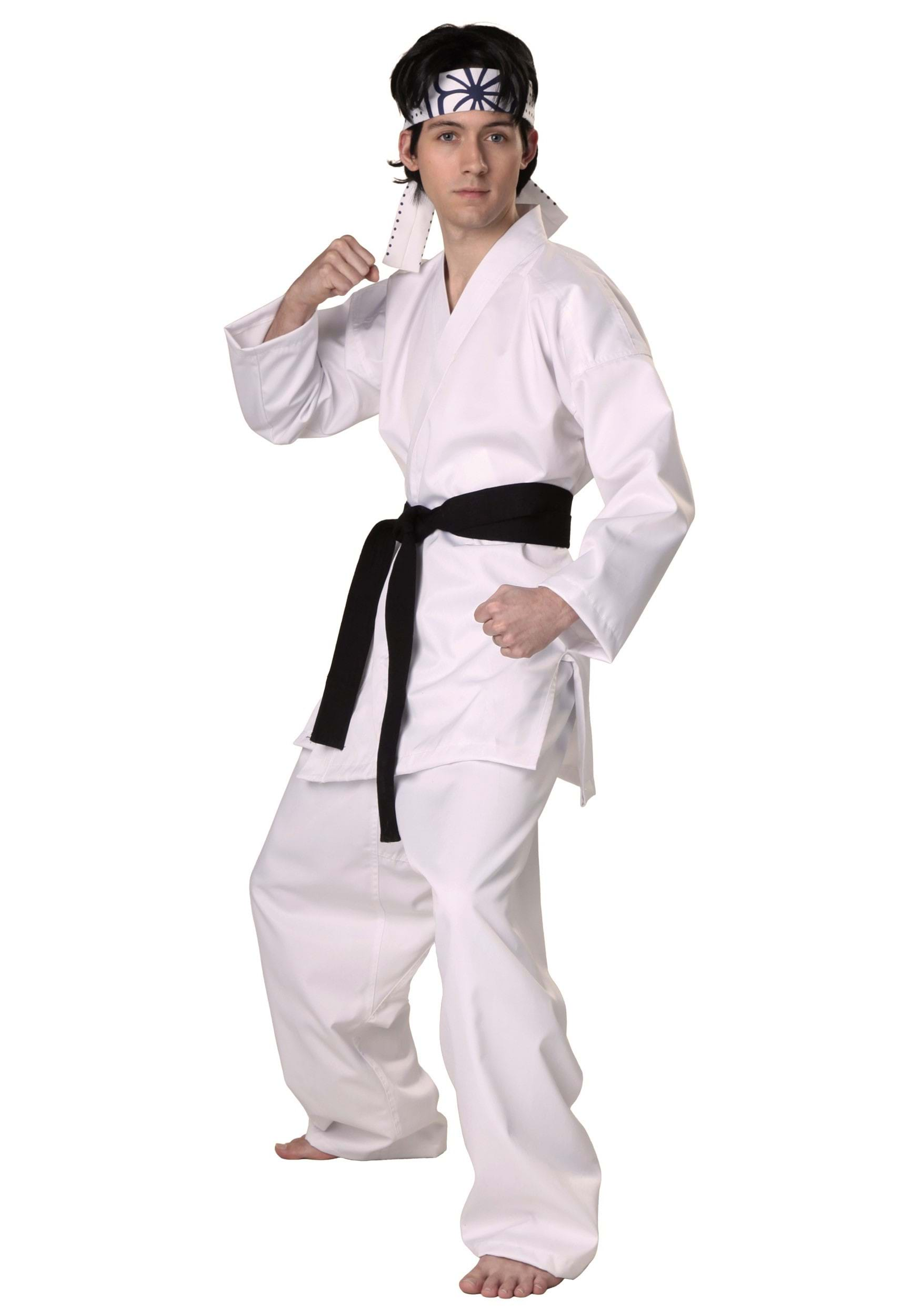 Authentic Karate Daniel San Fancy Dress Costume For Adults