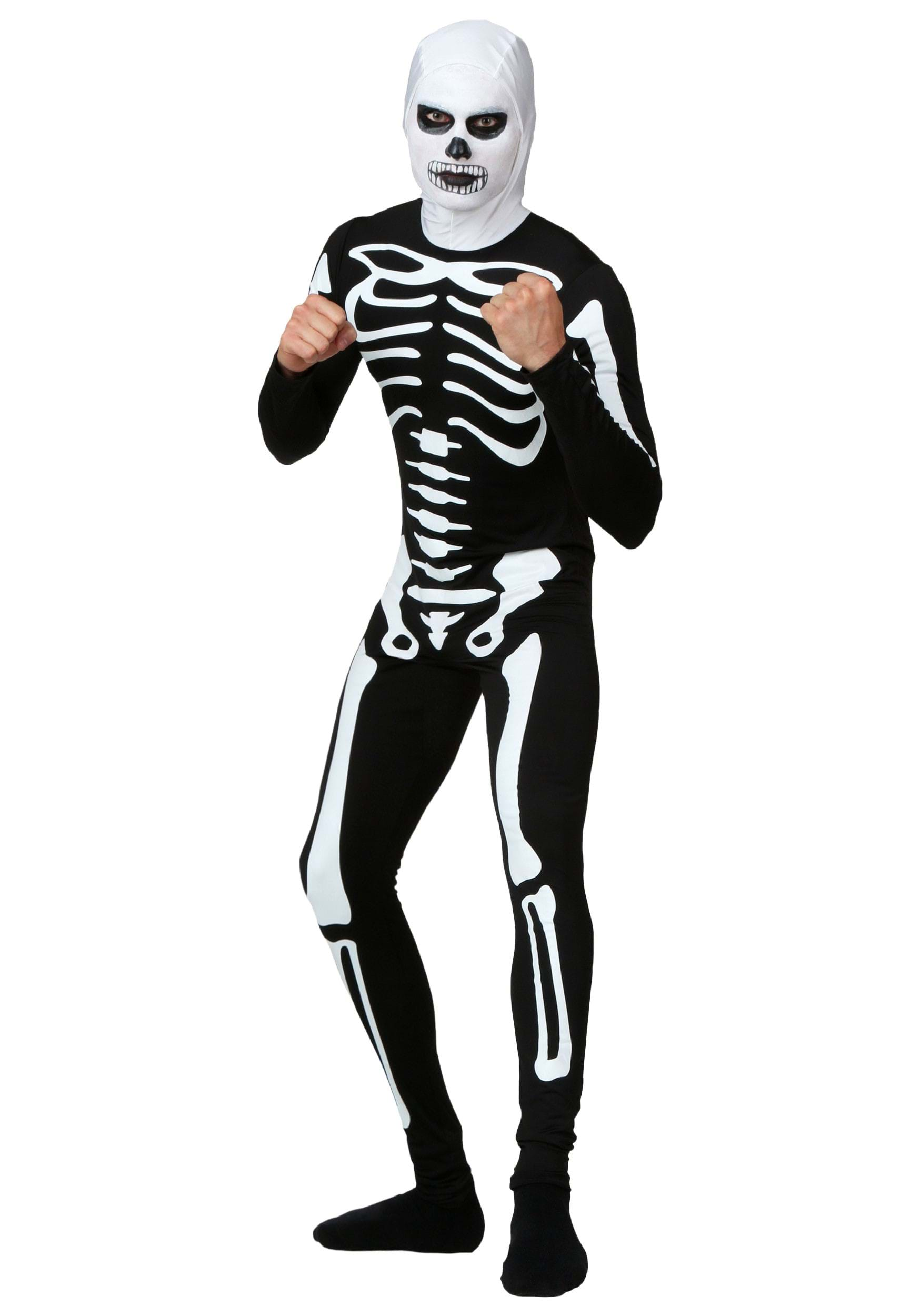 Karate Kid Skeleton Fancy Dress Costume Suit | Adult Skeleton Suit