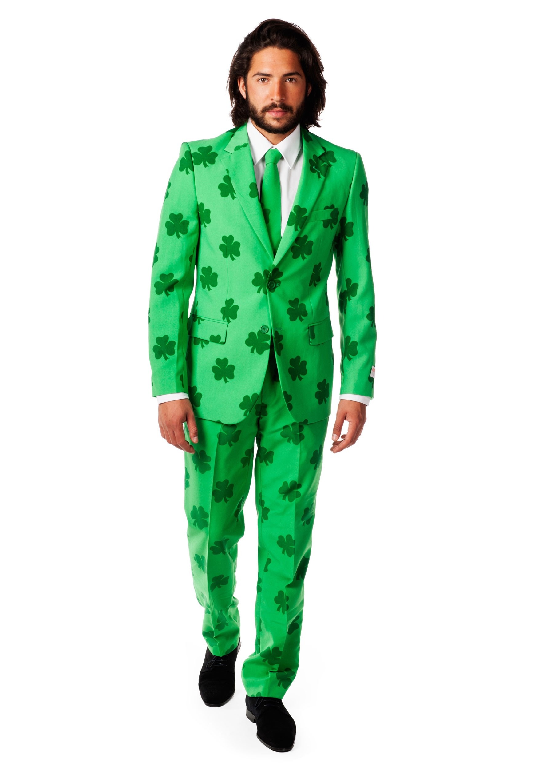 Mens OppoSuits Green St Patricks Day Fancy Dress Costume Suit