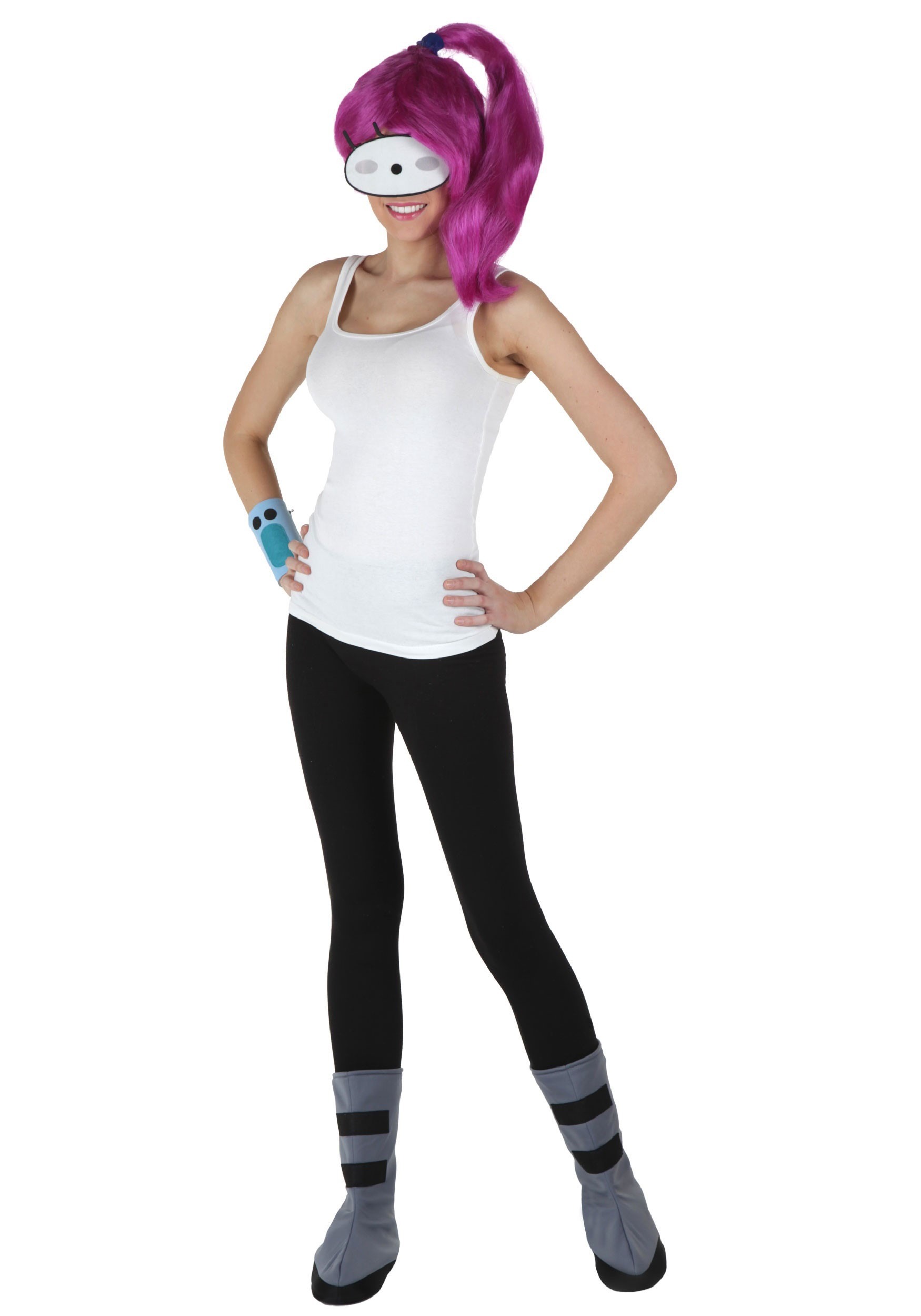 Futurama Adult Leela Fancy Dress Costume