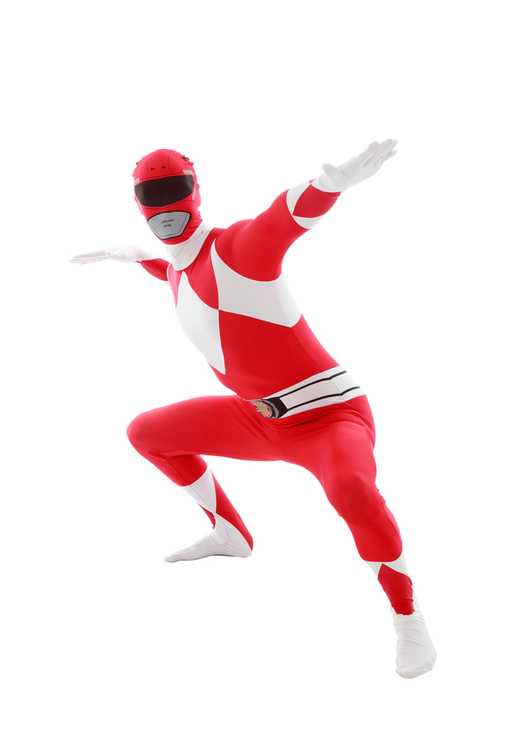 Power Rangers: Red Ranger Morphsuit Fancy Dress Costume