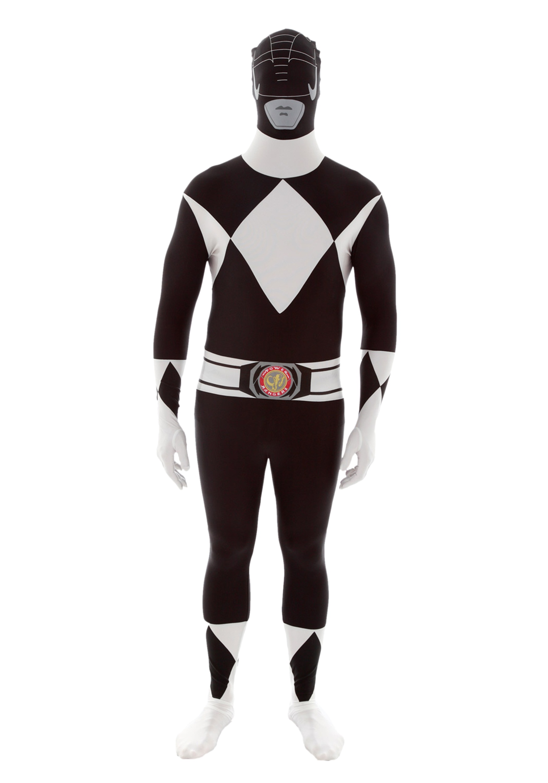 Power Rangers: Black Ranger Morphsuit Fancy Dress Costume
