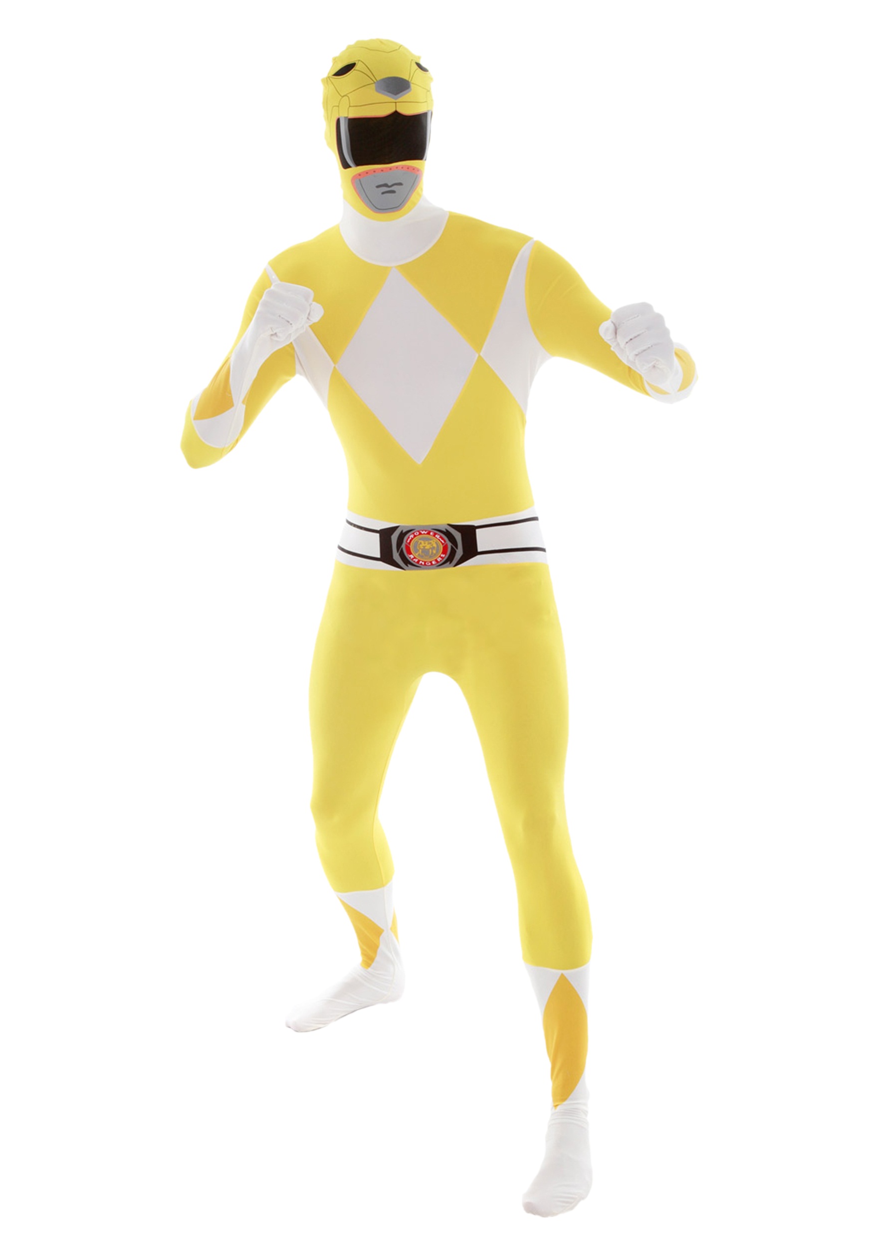 Power Rangers: Yellow Ranger Morphsuit Fancy Dress Costume