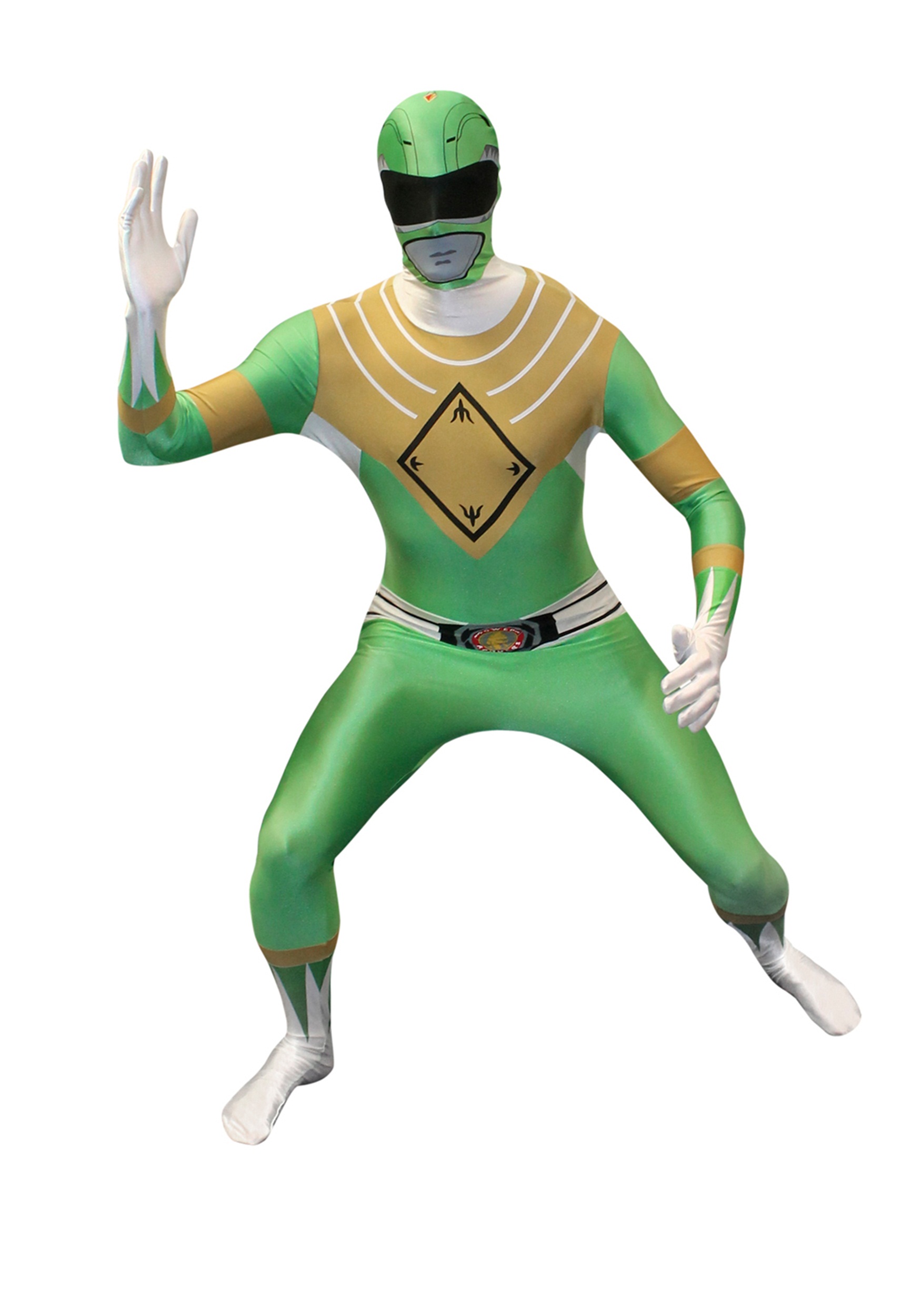 Power Rangers: Green Ranger Morphsuit Fancy Dress Costume