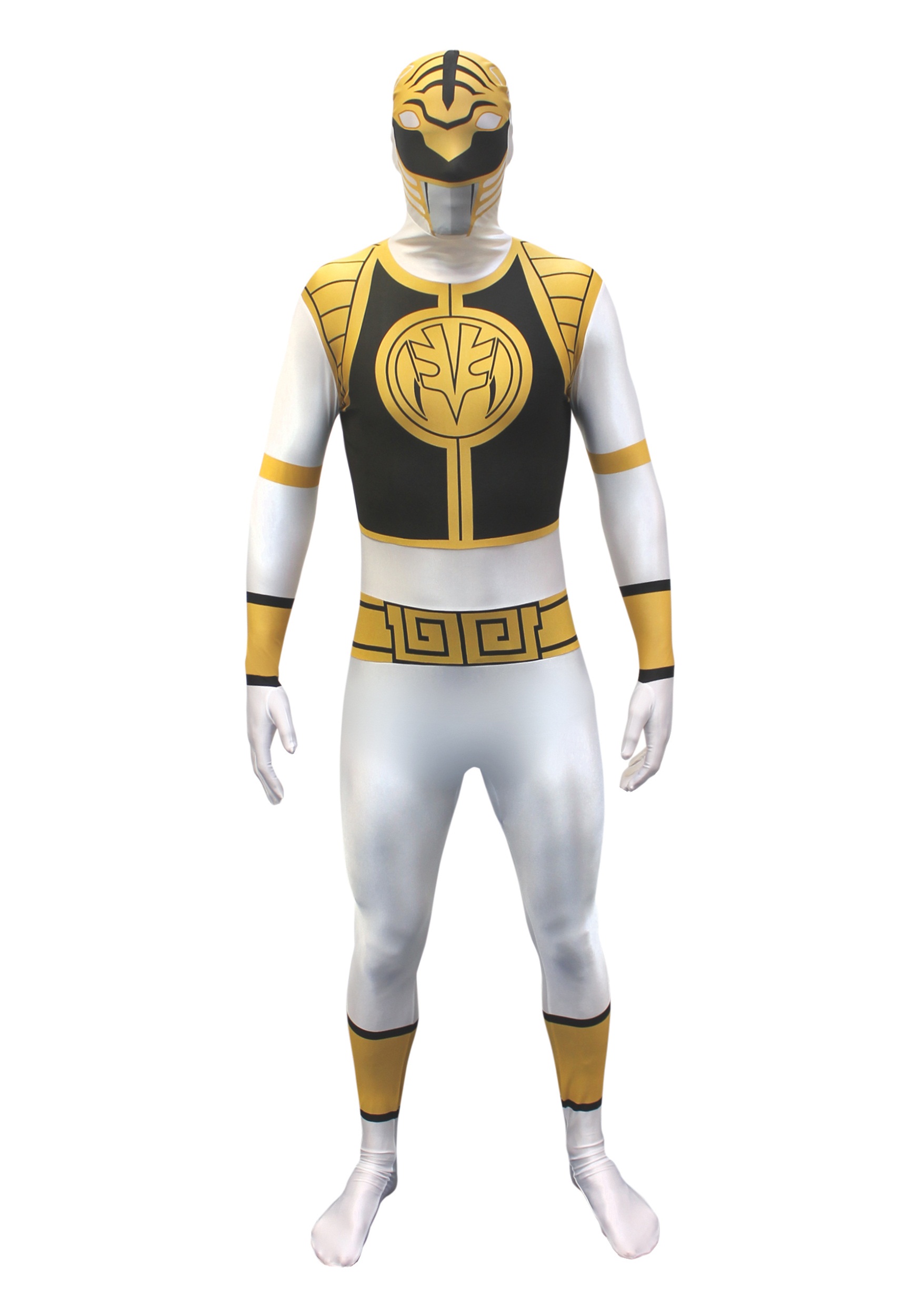 Power Rangers: White Ranger Morphsuit Fancy Dress Costume