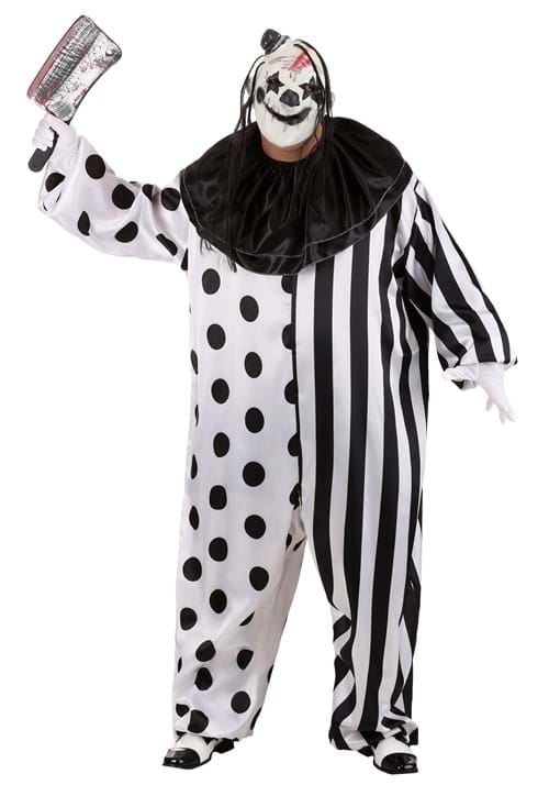 Men's Killer Clown Plus Size Costume-1