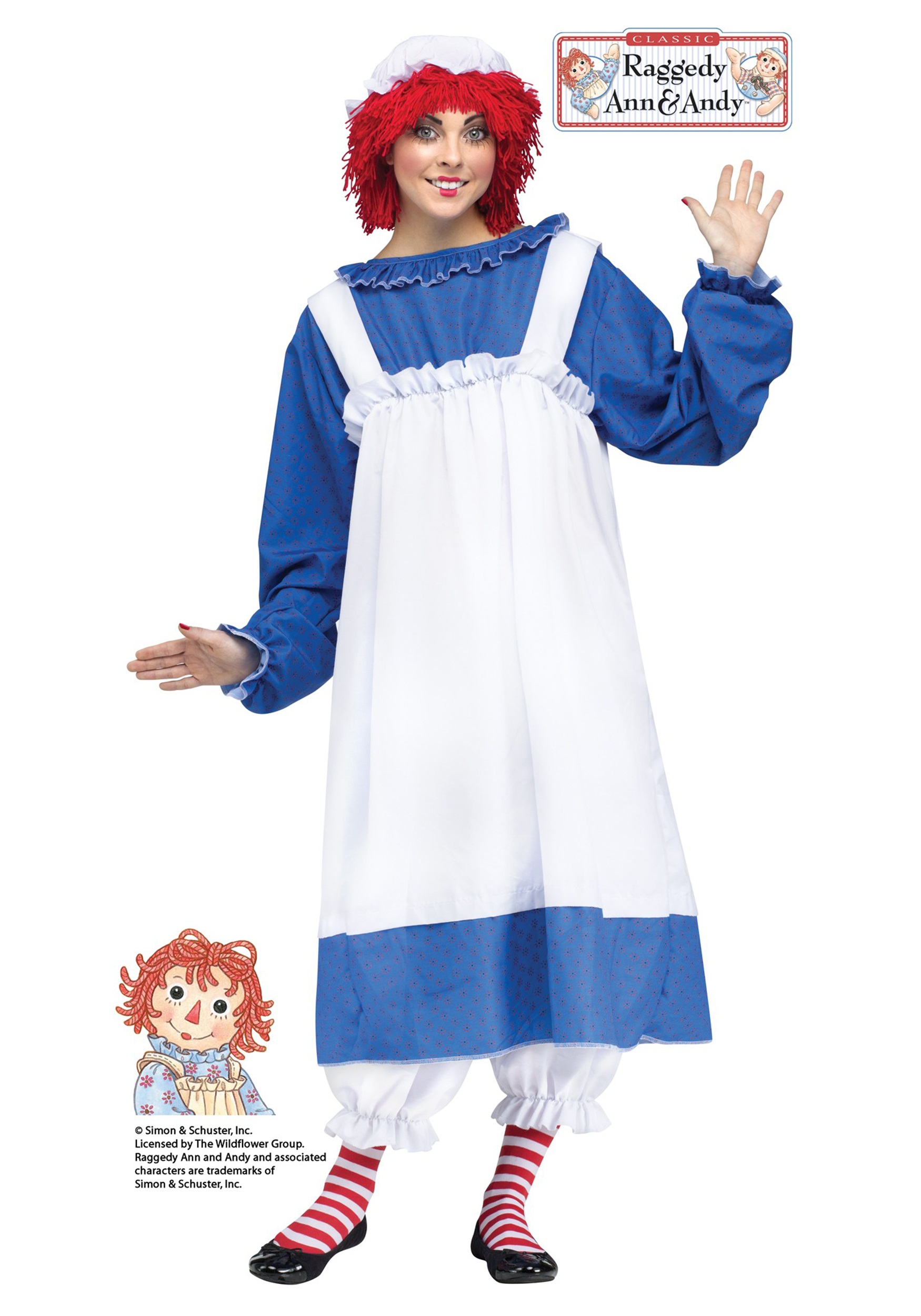 Raggedy Ann Fancy Dress Costume for Women