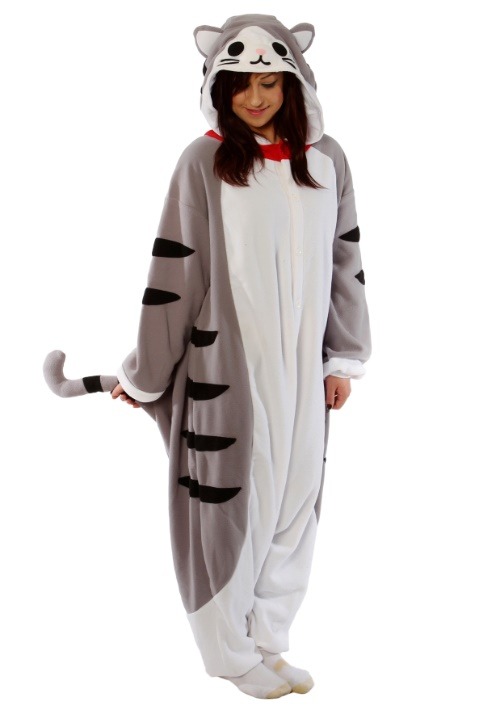 Adult Tabby Cat Pajama Costume