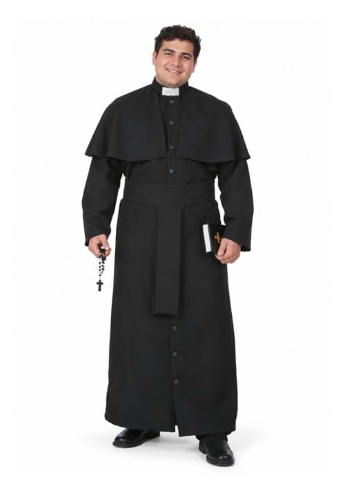 Deluxe Priest Plus Size Mens Costume Upd 1
