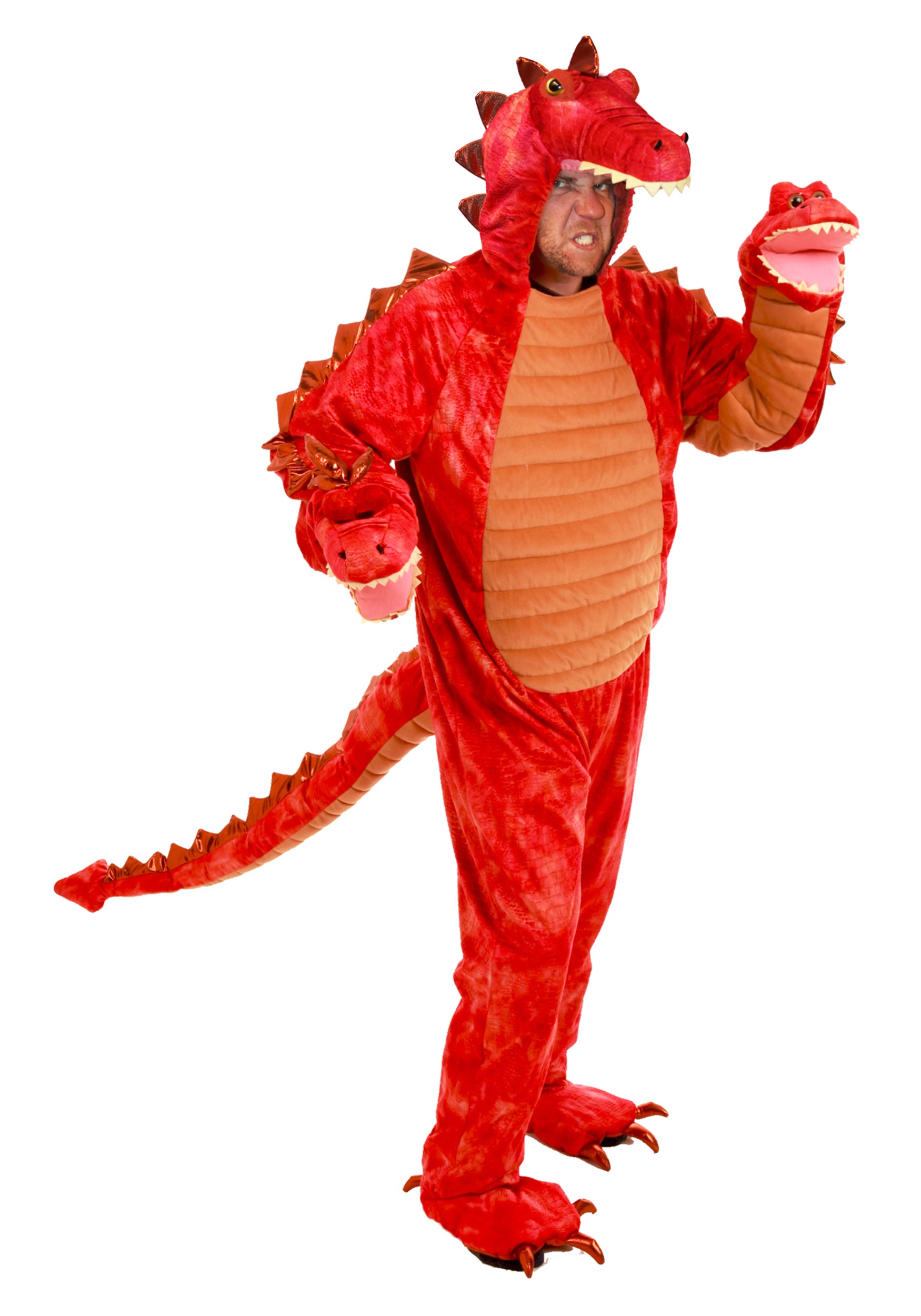 Hydra Red Dragon Fancy Dress Costume For Adult