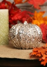 5 Inch Champagne Glitter Pumpkin Decoration update