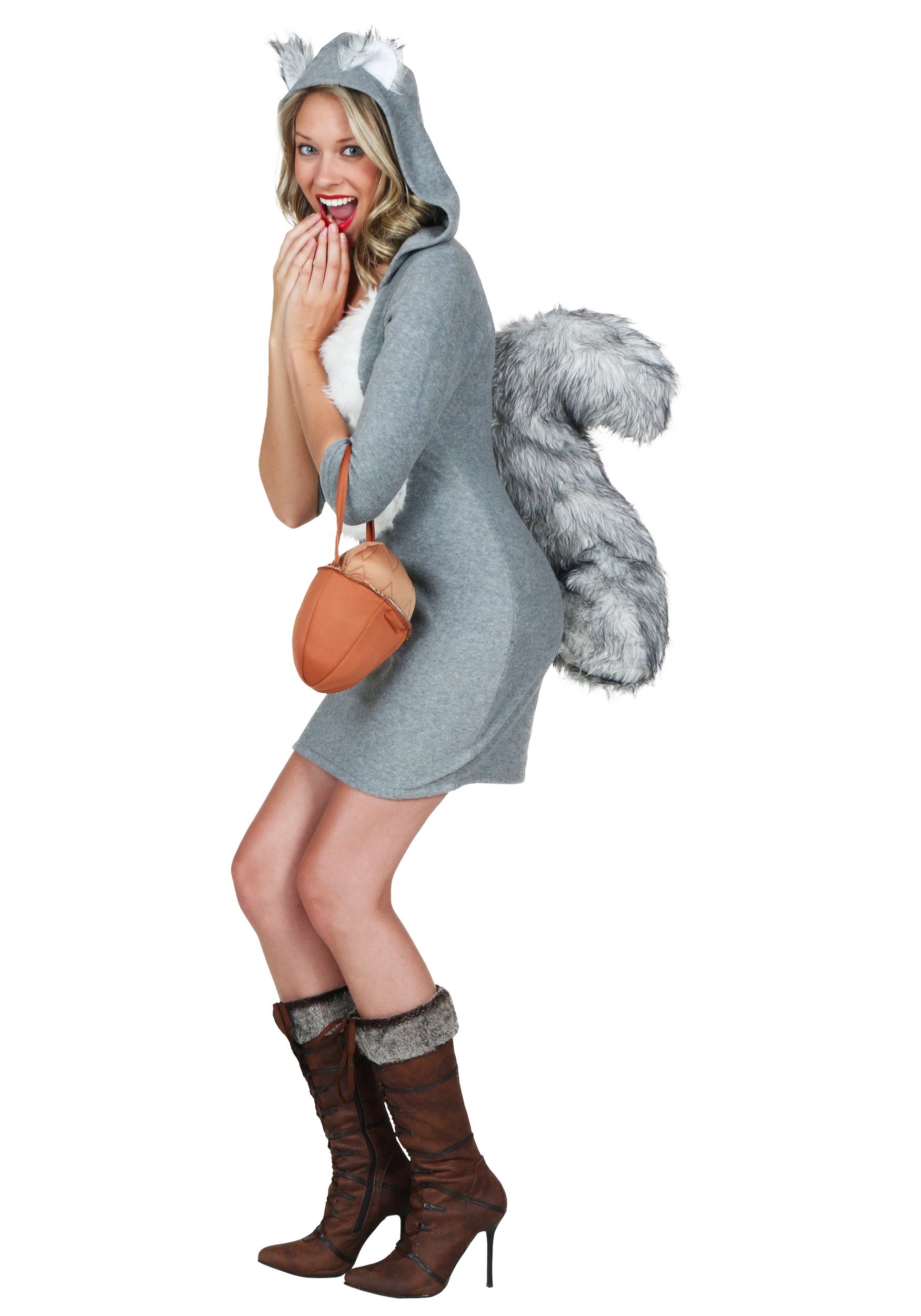Sexy Squirrel Fancy Dress Costume for Women. 