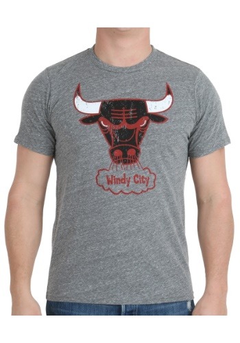 Chicago Bulls Triblend Men's Crew T-Shirt