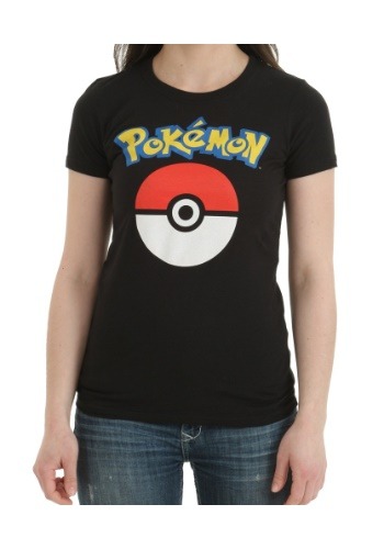 Pokemon Logo and Pokeball Juniors T-Shirt