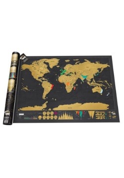 Personalized World Scratch Map Poster