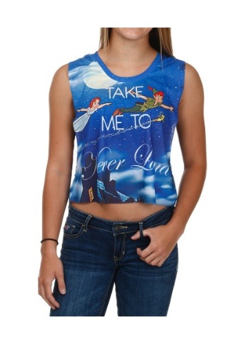 Peter Pan Take Me to Never Land Juniors Tank Top