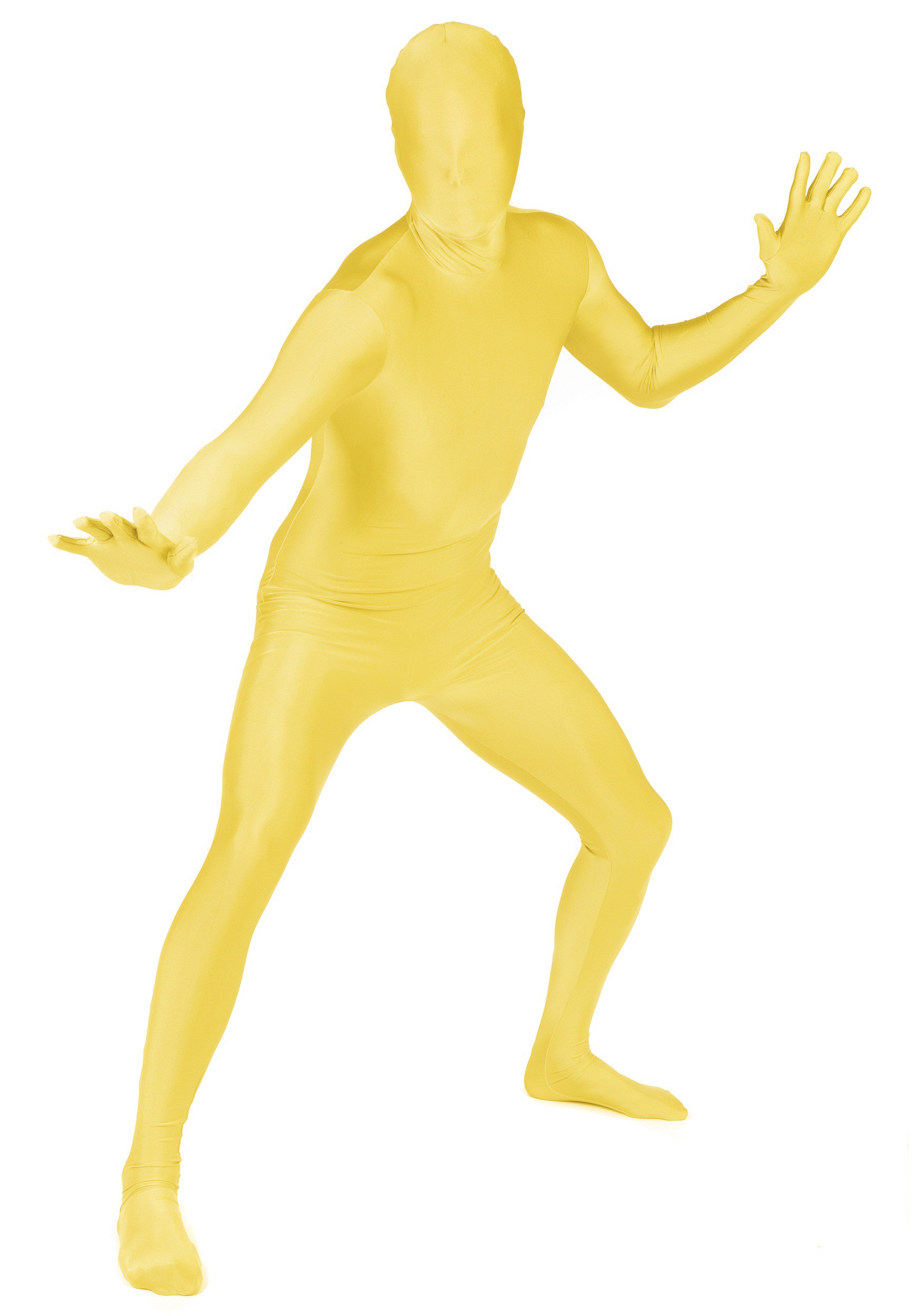 Yellow Morphsuit Adult Fancy Dress Costume , Morphsuit Halloween Fancy Dress Costumes