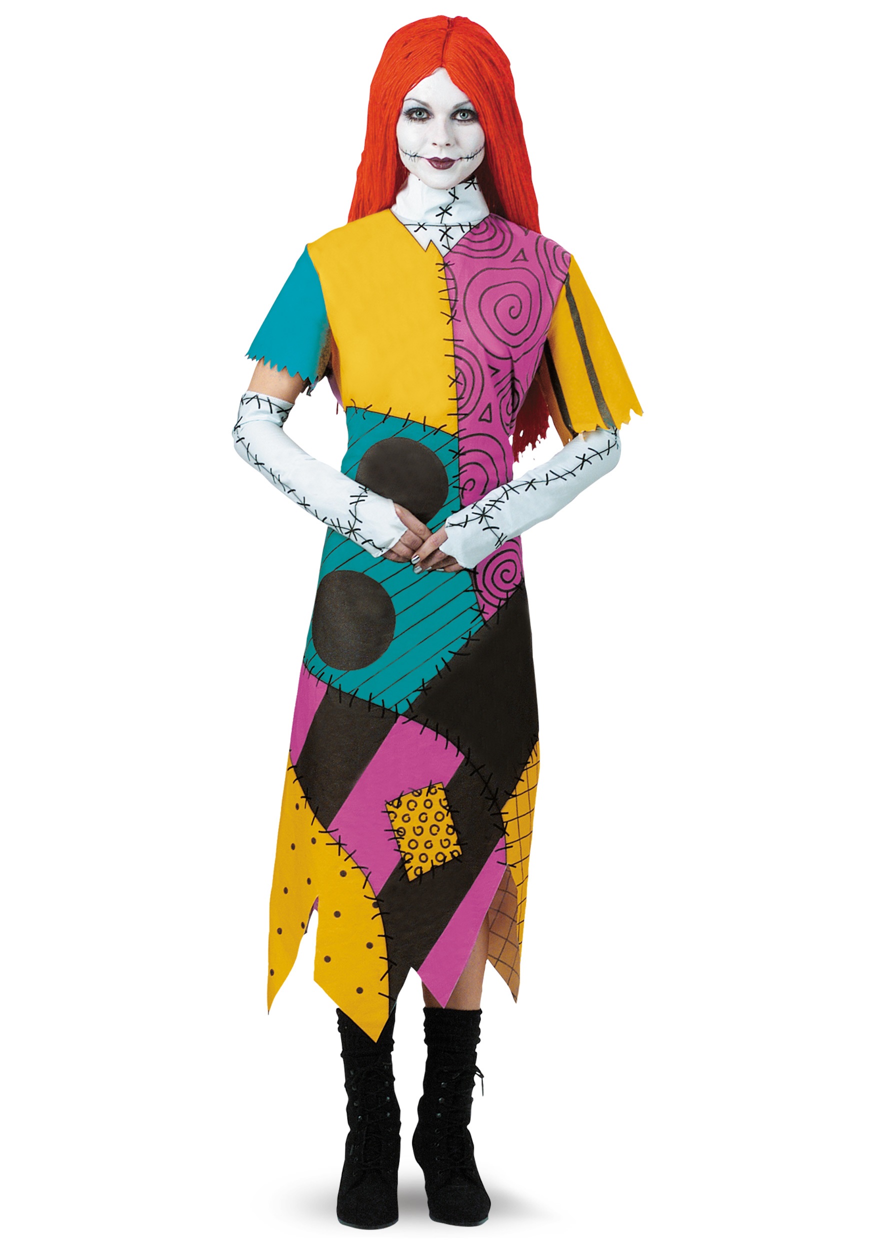 Nightmare Before Christmas Sally Plus Size Fancy Dress Costume for Women