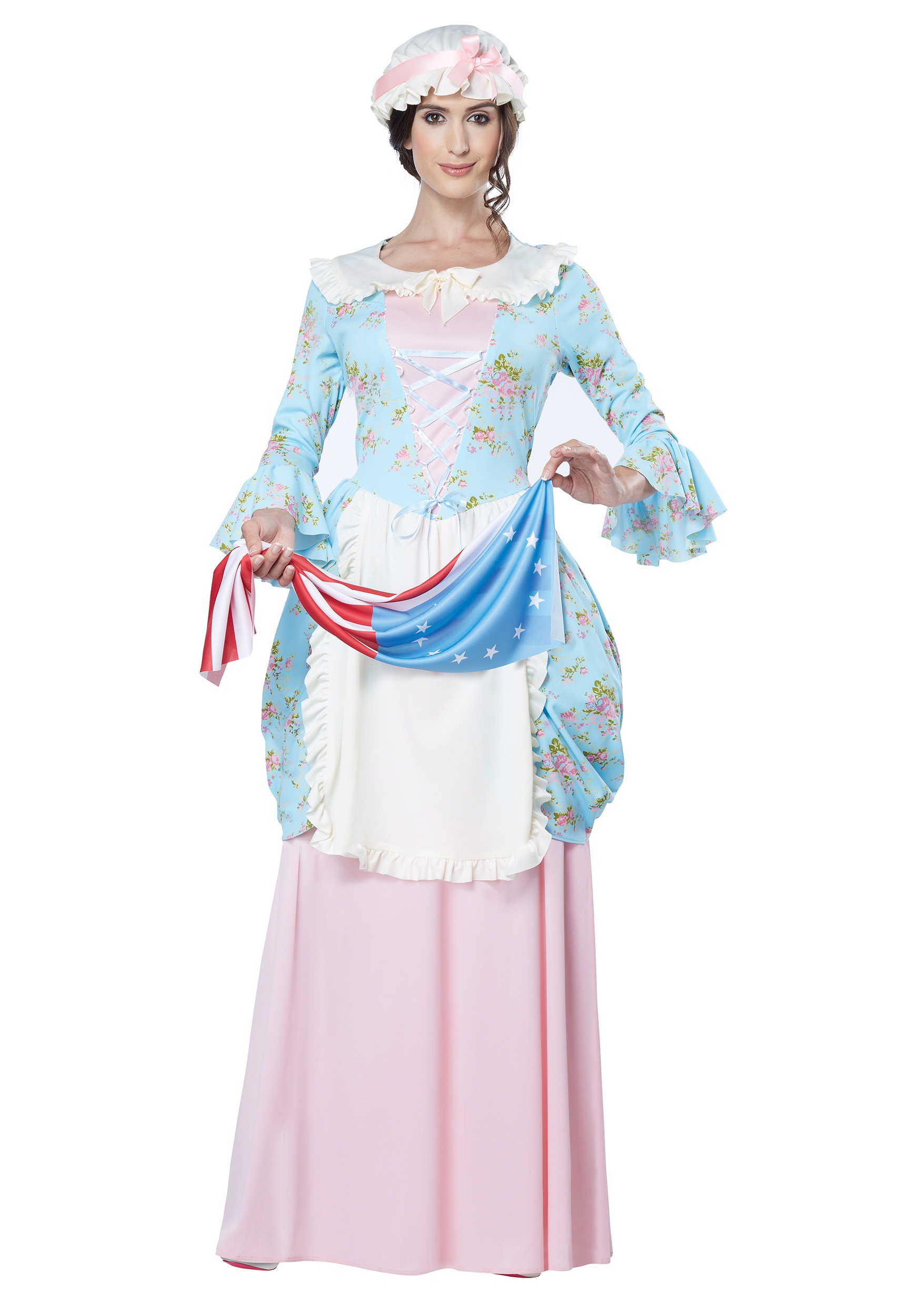 Women's Colonial Lady Fancy Dress Costume For Adults