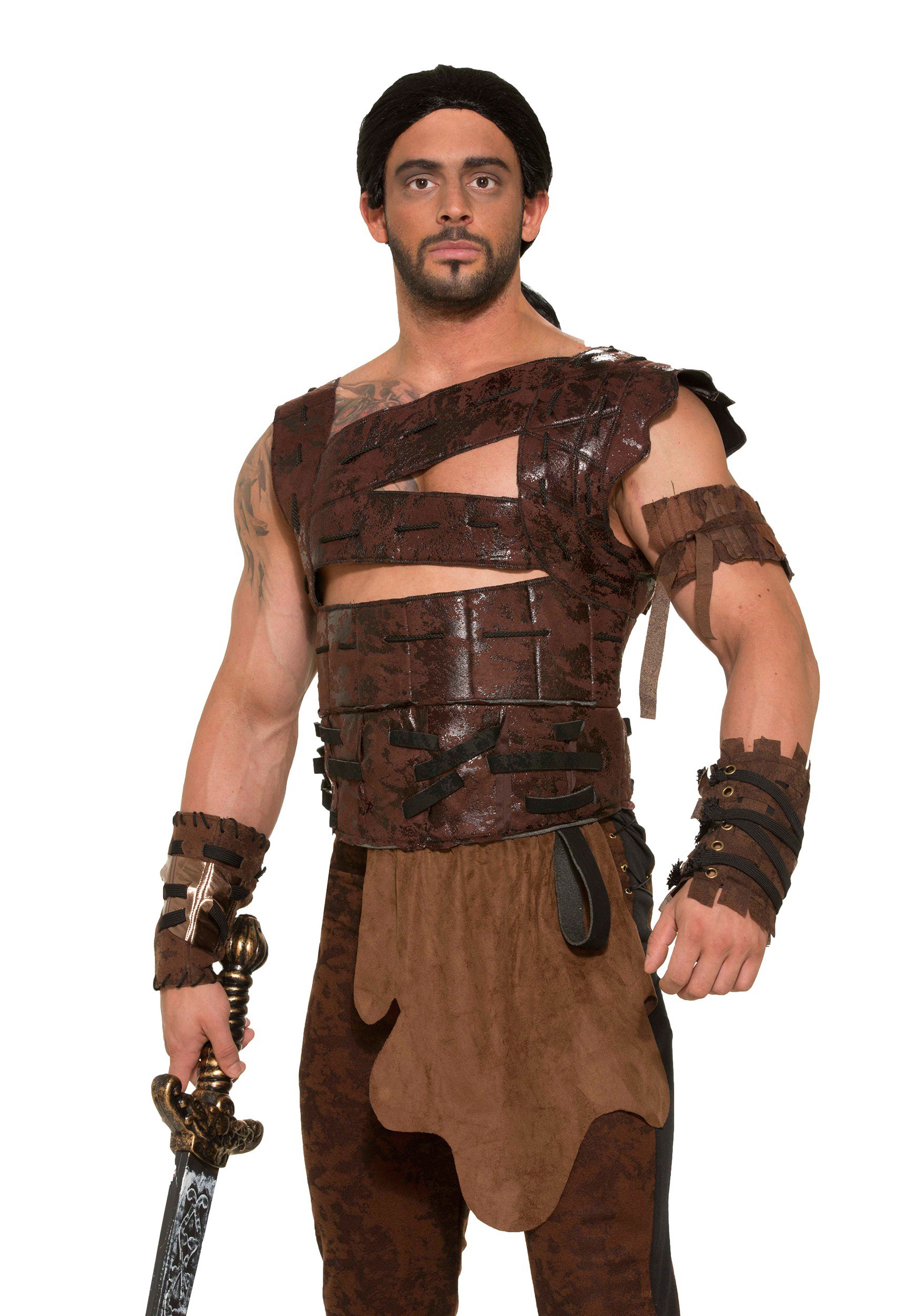Medieval Men's Warrior Armor Fancy Dress Costume